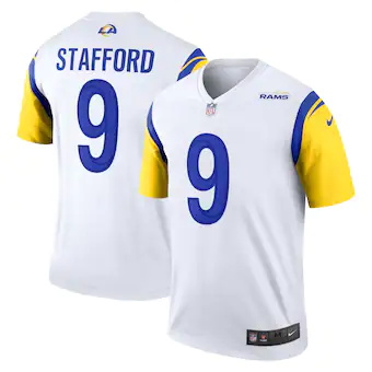 mens nike matthew stafford white los angeles rams legend je